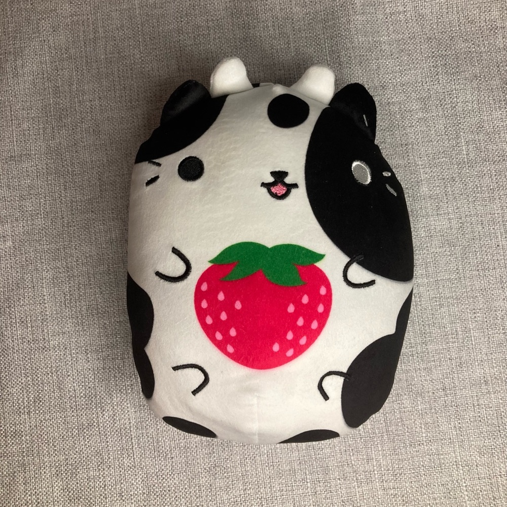 Cats VS Pickles Jumbo MooBerry Strawberry Cow Cat 8" #456 UltraSoft Jumbo Plush
